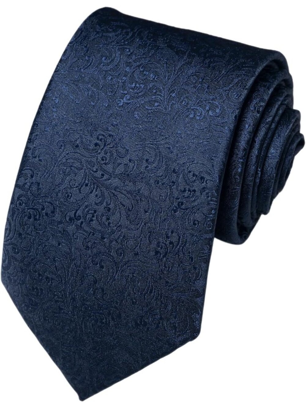 🆕Men's Dark Blue 100% Microfiber Paisley Formal Slim Necktie For Business Dress